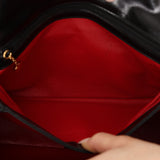 Gucci Black Box Calf Square G Top Handle Bag