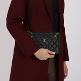 Chanel 2019 Black Caviar Triple O-Case