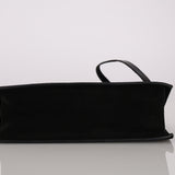 Gucci Black Suede Square G Clasp Shoulder Bag