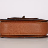 Gucci Cognac Leather 1947 Bamboo Turnlock Small Top Handle