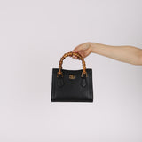 Gucci Leather Bamboo Top Handle Diana Bag