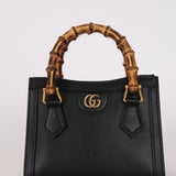 Gucci Leather Bamboo Top Handle Diana Bag