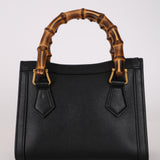 Gucci Leather Bamboo Top Handle Diana Bag