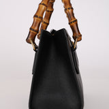 Gucci Leather Bamboo Top Handle Diana Bag