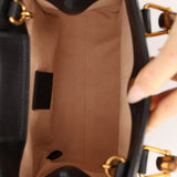 Gucci Leather Bamboo Top Handle Diana Bag