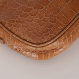 Miu Miu Camera Bag Shiny Cognac Croc Embossed