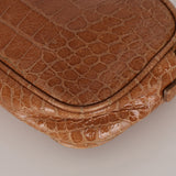 Miu Miu Camera Bag Shiny Cognac Croc Embossed