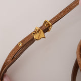 Miu Miu Camera Bag Shiny Cognac Croc Embossed