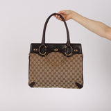 Gucci GG Canvas Horsebit Chain Tote