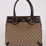 Gucci GG Canvas Horsebit Chain Tote