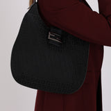 Fendi Black Zucchino Loaf Shoulder Bag