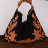 Limited Edition Gucci Black Canvas Horsebit Hobo