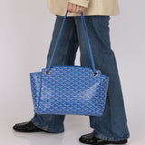 Goyard Sky Blue Goyardine Rouette PM
