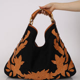 Limited Edition Gucci Black Canvas Horsebit Hobo