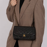 Chanel 1995 Lambskin Medium Diana Flap Bag 24K GP