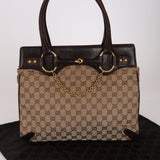 Gucci GG Canvas Horsebit Chain Tote
