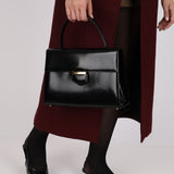 Saint Laurent Boxcalf Top Handle Kelly Bag