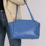 Goyard Sky Blue Goyardine Rouette PM