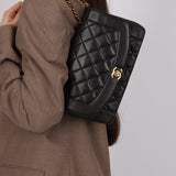 Chanel 1995 Lambskin Medium Diana Flap Bag 24K GP