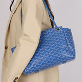 Goyard Sky Blue Goyardine Rouette PM