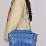 Goyard Sky Blue Goyardine Rouette PM