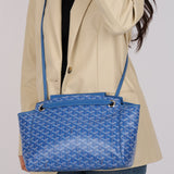 Goyard Sky Blue Goyardine Rouette PM