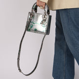 Limited Edition Dior 2015 Metallic Leaves Mini Lady Dior