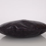 Gucci Chocolate Horsebit Embossed Calfskin Glam Hobo
