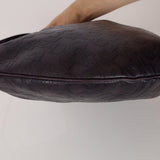 Gucci Chocolate Horsebit Embossed Calfskin Glam Hobo