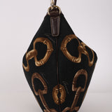 Gucci Horsebit Printed Canvas Hobo