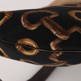 Gucci Horsebit Printed Canvas Hobo