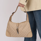 Gucci Beige Monogram Jackie Bag