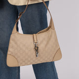 Gucci Beige Monogram Jackie Bag
