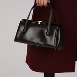 Gucci Chocolate Brown Boxcalf 1960s Boston Bag