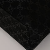 Gucci GG Monogram Suede Bamboo Hobo