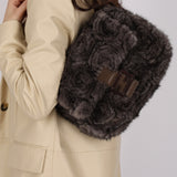 Rare Fendi Raccoon Fur Mama Baguette Bag