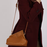 Fendi Cognac Small First Clutch