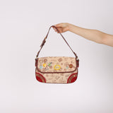 Limited Edition Loewe 160th Anniversary Pins and Bauble Canvas Baguette