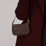 Louis Vuitton 2011 Damier Ebene Mini Chain Pochette
