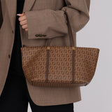 Fendi Zucchino Coated Canvas Tote