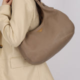 Prada Beige Leather Vitello Hobo