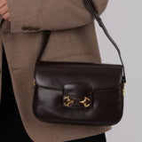 Gucci Chocolate Horsebit 1955 Shoulder Bag