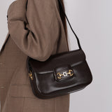 Gucci Chocolate Horsebit 1955 Shoulder Bag