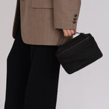 Fendi Black Zucchino Canvas Vanity Bag