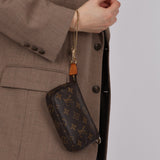Louis Vuitton 2012 Monogram Chain Mini Pochette Bag