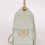 Limited Edition Chanel Mini 25 Light Sage Caviar 2026 AGHW