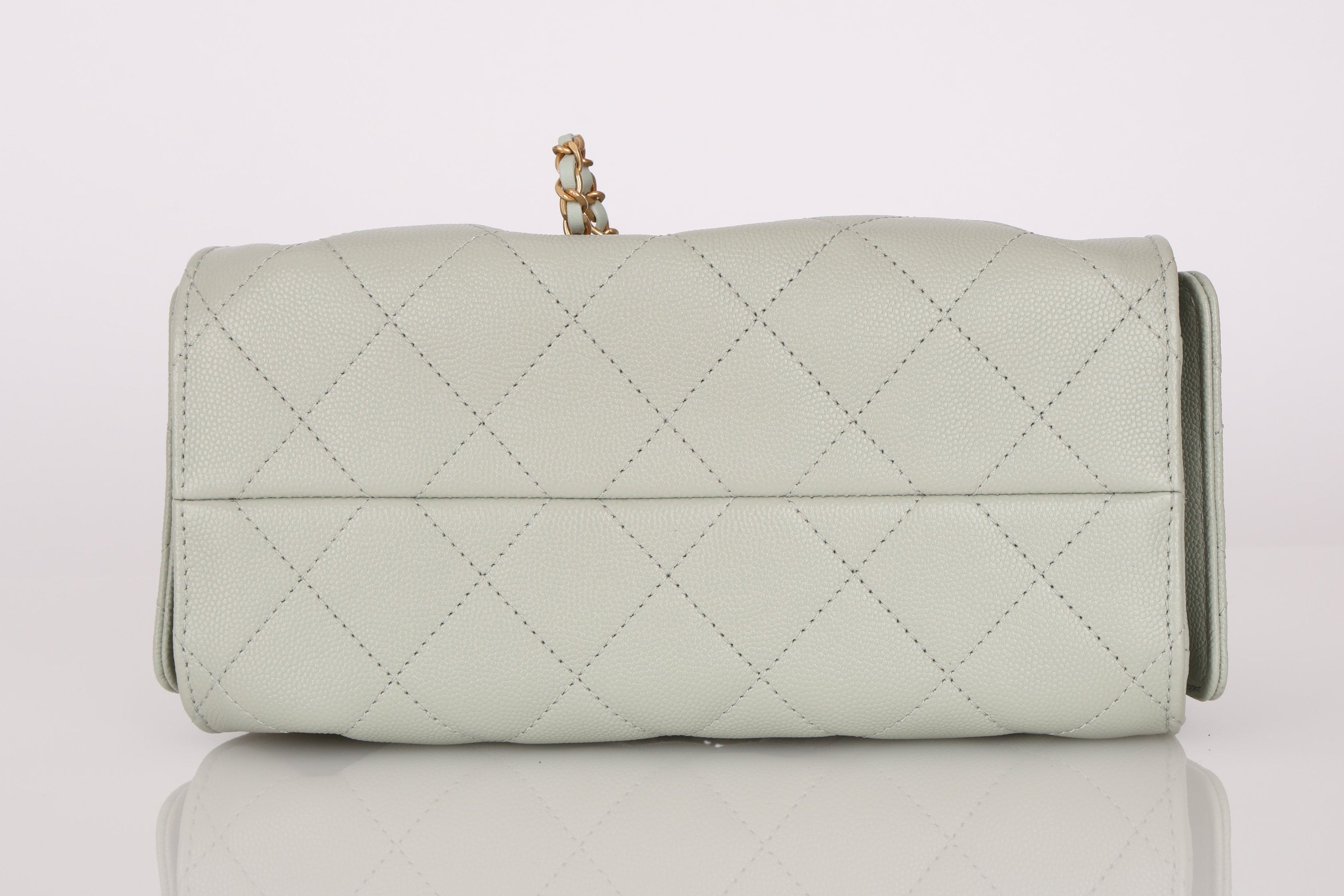Limited Edition Chanel Mini 25 Light Sage Caviar 2026 AGHW