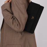 Fendi Black Zucchino Canvas Vanity Bag
