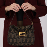 Fendi Zucca Double Flap Mini Mamma Bag GHW