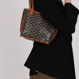 Goyard Black and Tan Mini Anjou Tote